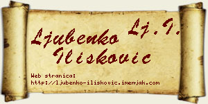 Ljubenko Ilišković vizit kartica